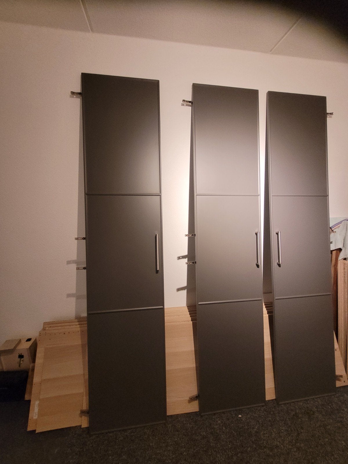 2x IKEA Pax deuren Meråker 50x229 cm incl. beslag, Ophalen, Minder dan 50 cm, 200 cm of meer, Zo goed als nieuw