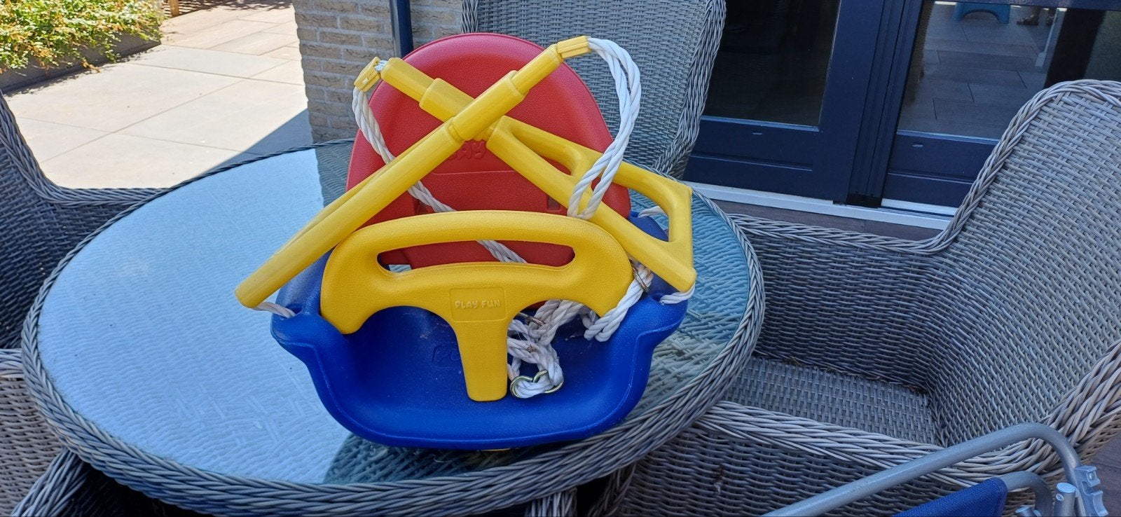 Baby / peuter schommel met bevestigingshaken, Ophalen, Gebruikt, Schommel, Aanbouwonderdeel