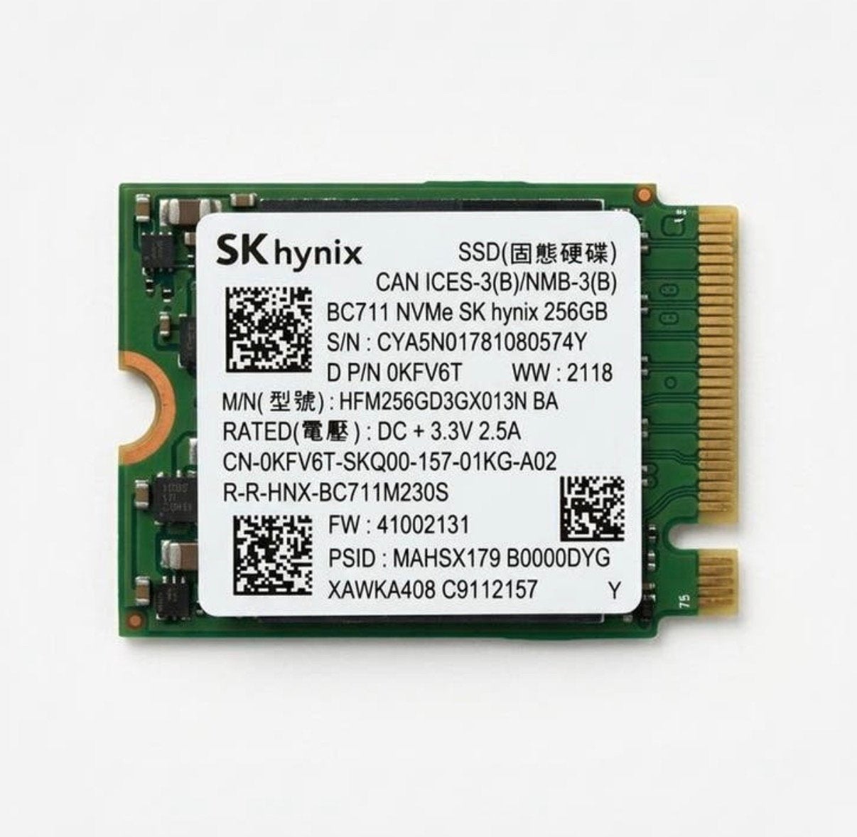 SK hynix BC711 NVMe SSD 256GB M.2 2230 – Getest!, Verzenden, Zo goed als nieuw, Laptop, Overige aansluitingen