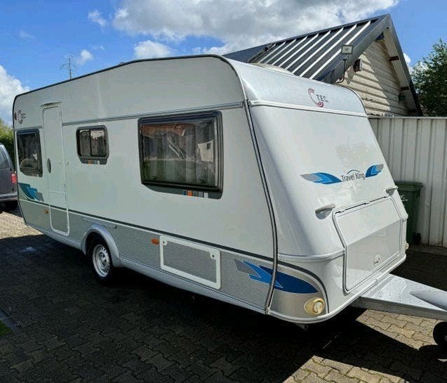 TEC Travel King 470 TE - Ruime caravan met enkele bedden, Koelkast, Standaardzit, T.E.C., 2 aparte bedden