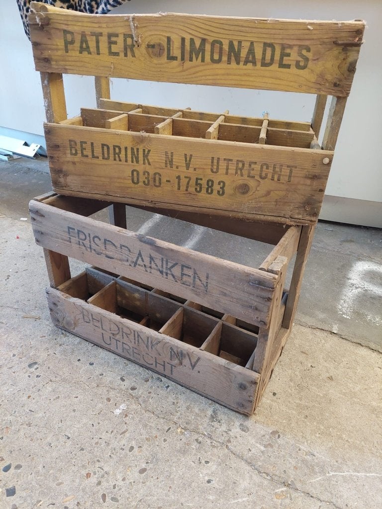 Vintage houten kratten, Ophalen of Verzenden