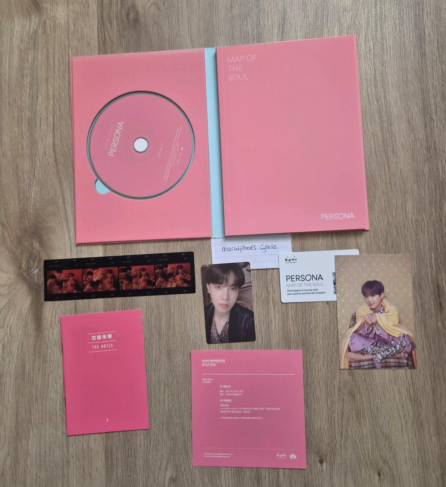 BTS - Map of the Soul: Persona Versie 02 (met J-hope pc), Ophalen of Verzenden, Zo goed als nieuw, Album, Gesigneerd