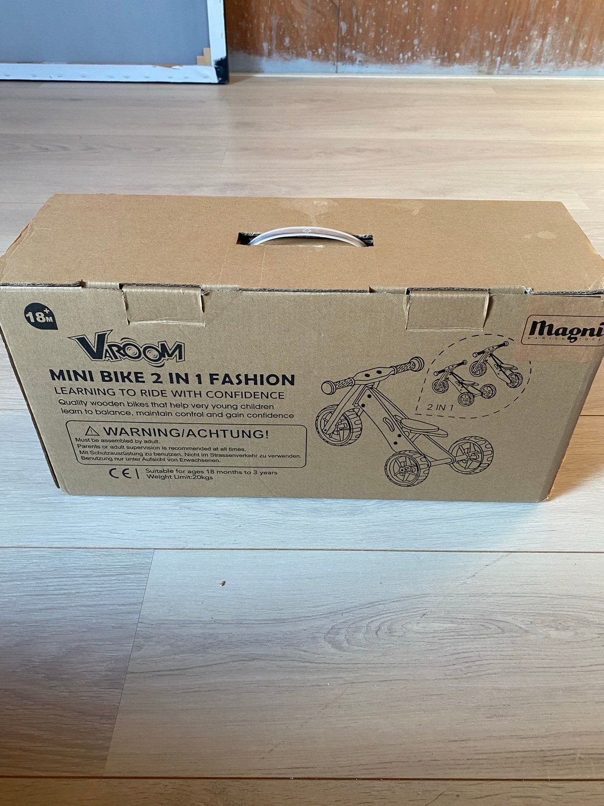 Vroom Mini Bike 2-in-1 Loopfiets Roze - Zo goed als nieuw, Ophalen, Zo goed als nieuw