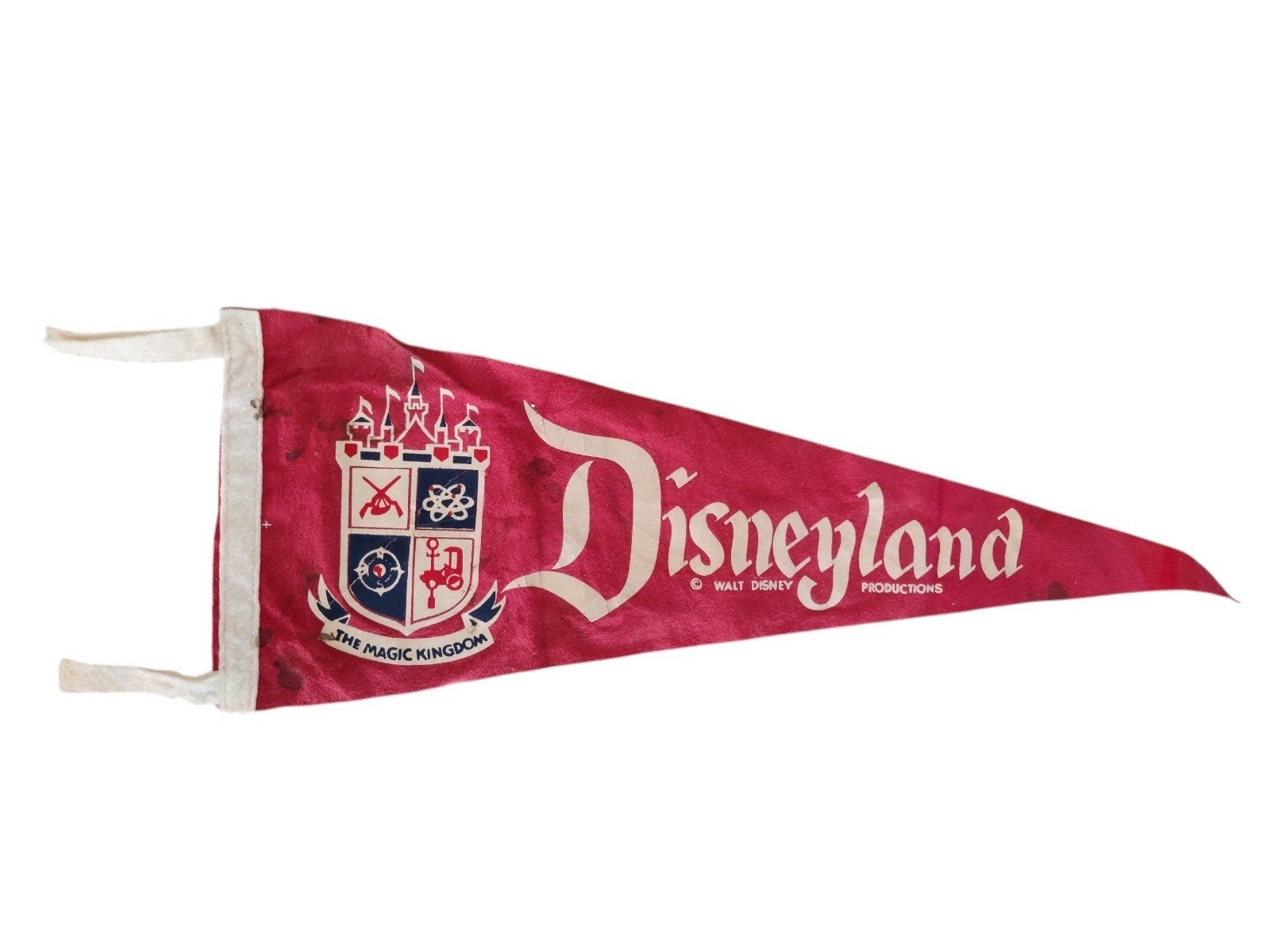 Originele Disneyland The Magic Kingdom vlag jaren 60, Ophalen of Verzenden, Overige figuren
