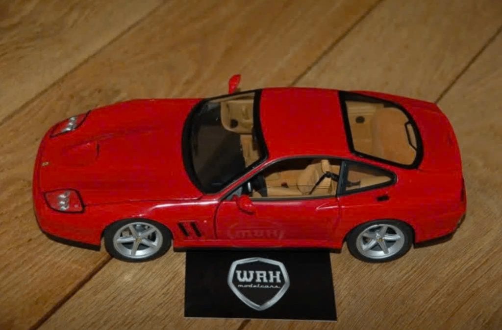 1:18 Ferrari 575 M Marranello rosso red Hotwheels elite WRH, Hobby en Vrije tijd, Verzenden, Zo goed als nieuw, Auto, Hot Wheels