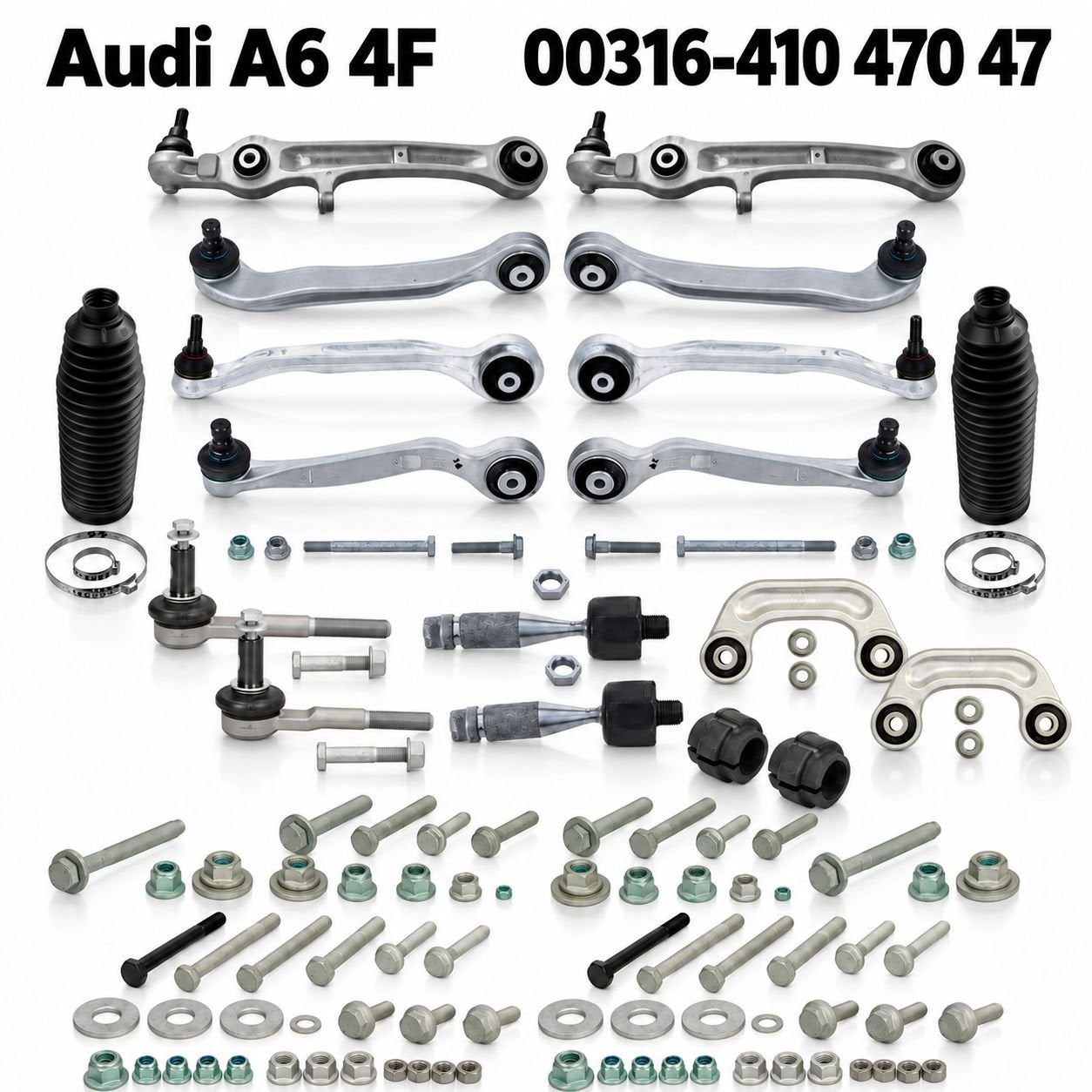 Audi A6 4F draagarmen Audi A6 4F spoorstang reactiearmen, -, -, Nieuw, -