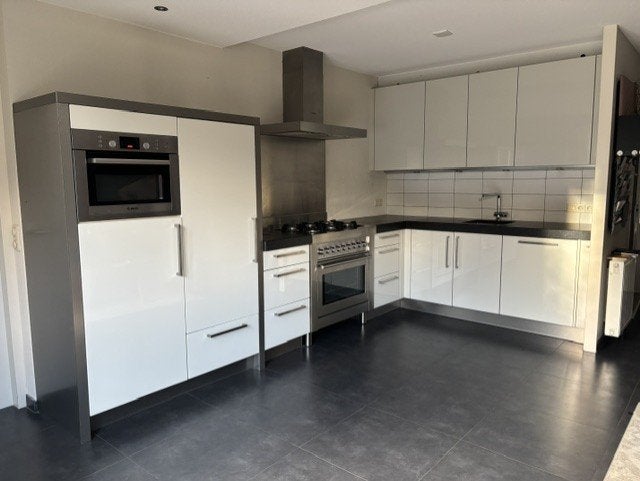 Moderne keuken Hoogglans wit, Ophalen, Gebruikt, Wit, Hoekkeuken