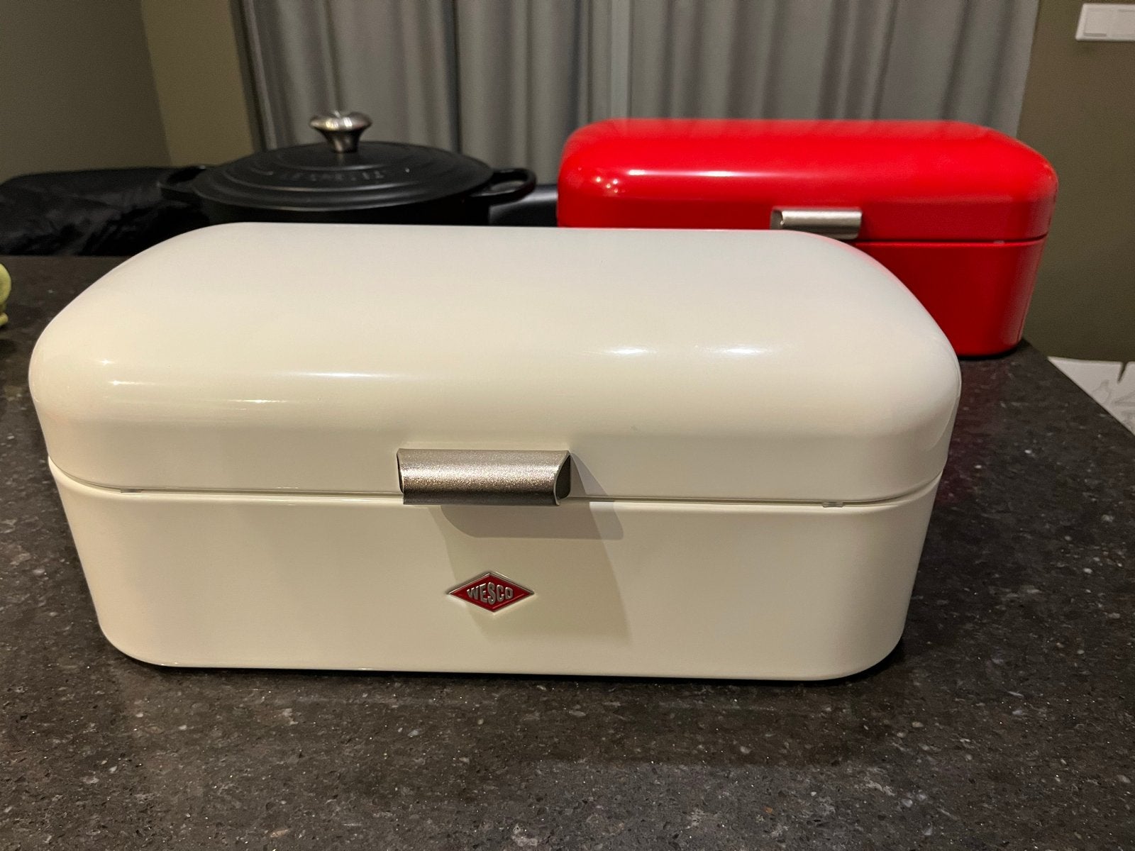 Wesco Broodtrommel - Crème, Broodtrommel, Ophalen of Verzenden, Zo goed als nieuw, Beige