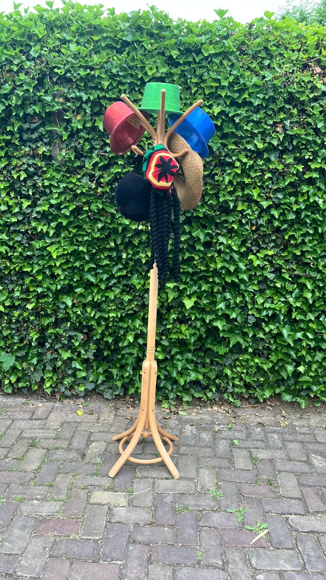 Houten kapstop, Ophalen, Zo goed als nieuw, Staande kapstok, 150 tot 200 cm