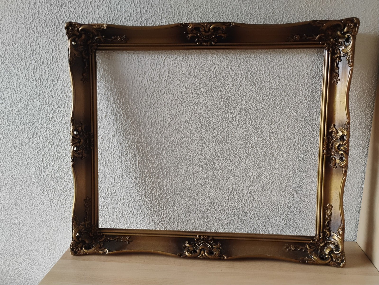Gouden Schilderijlijst Barok Stijl 60x70, Ophalen, Gebruikt, Schilderijlijst, Goud
