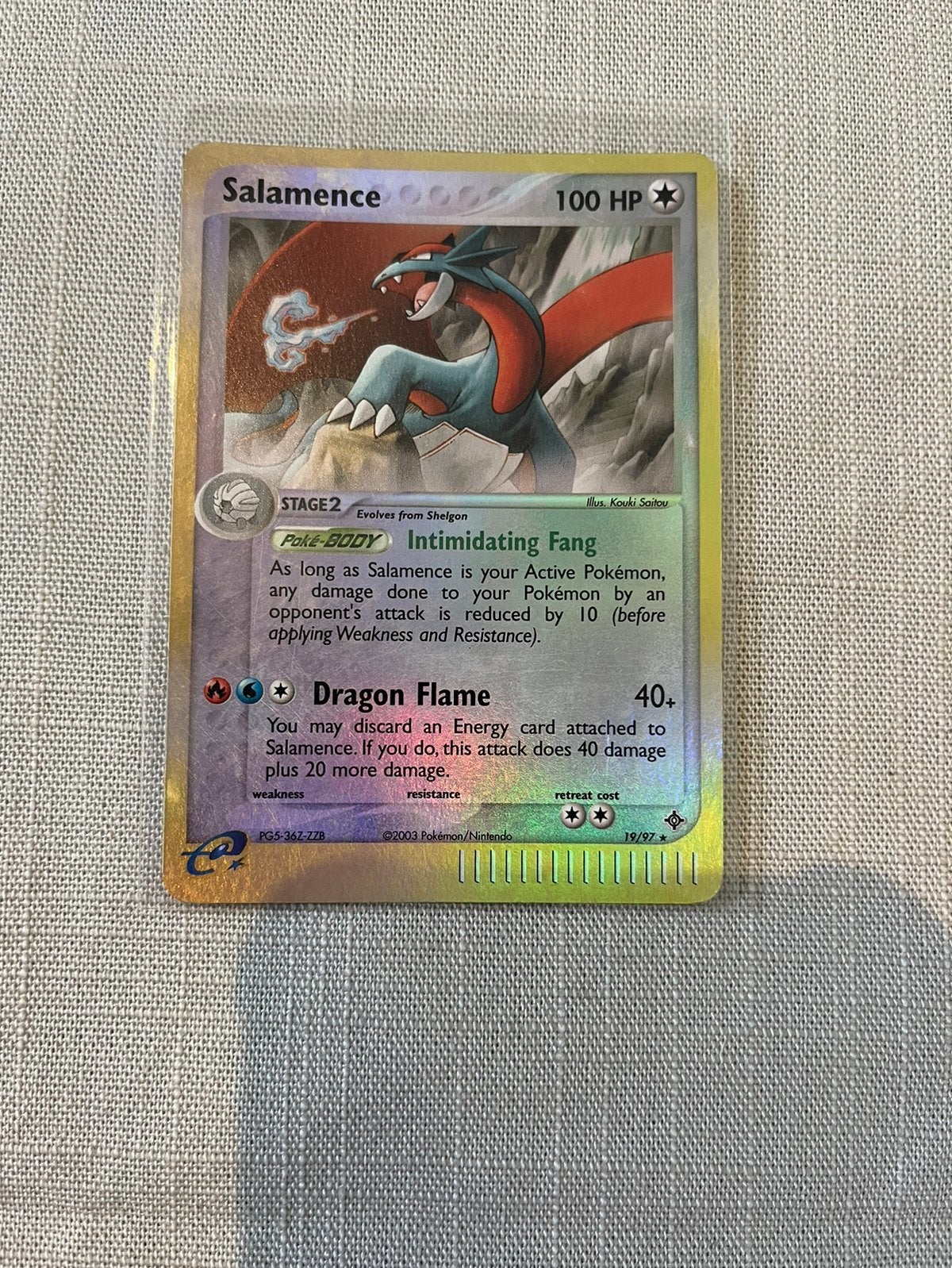Salamence 19/97 Reverse, Ophalen of Verzenden, Zo goed als nieuw