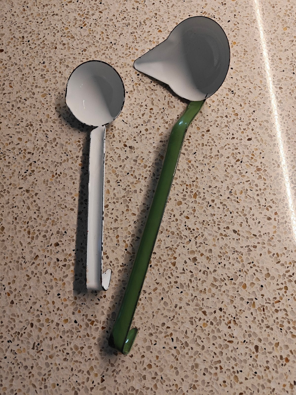 emaille keuken bestek, Ophalen of Verzenden, Gebruikt, Overige materialen, Bestek