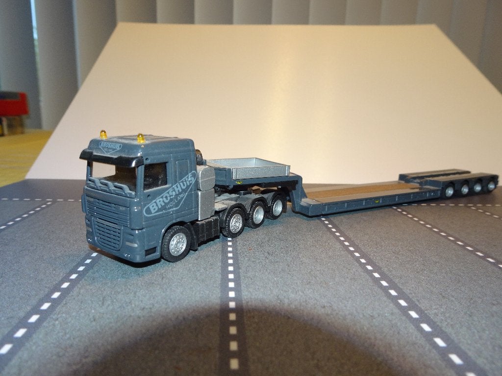 809 wsi promotoys daf xf broshuis oplegger 1:87 truck herpa, Ophalen of Verzenden, Zo goed als nieuw, Bus of Vrachtwagen, Overige merken