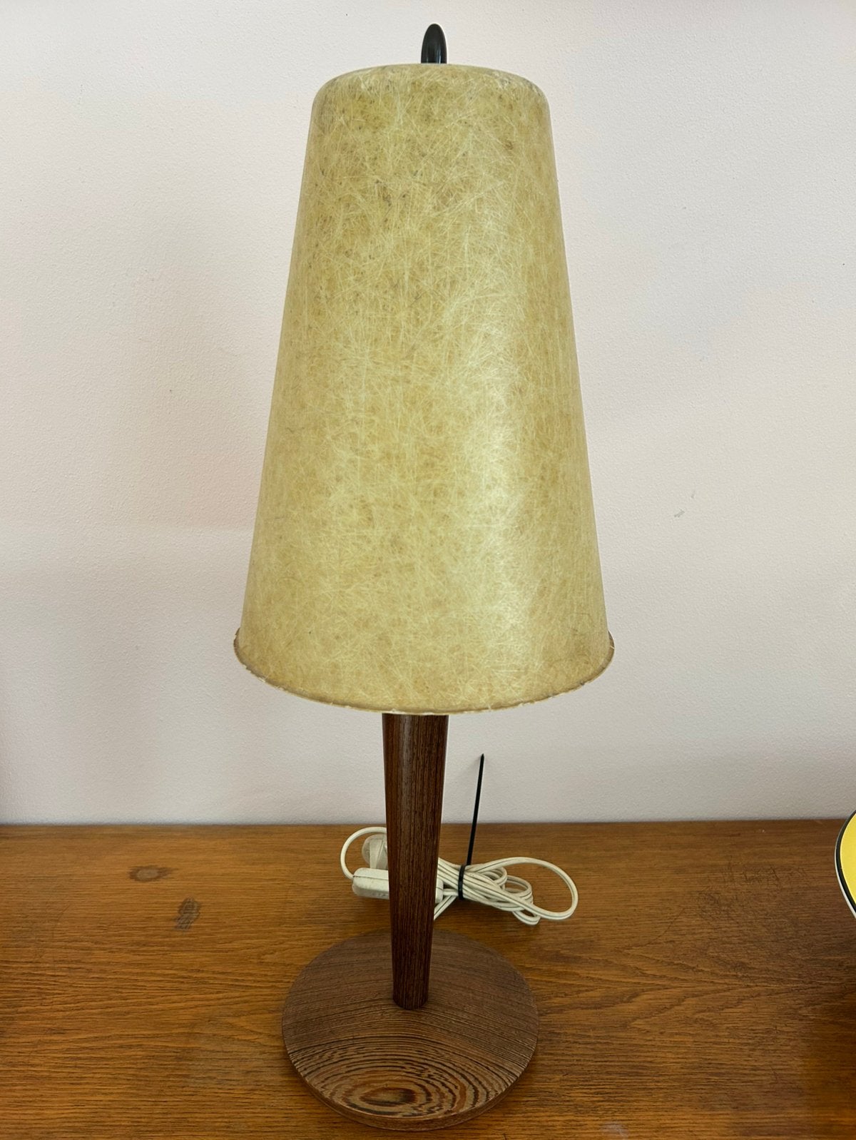 Vintage Philips Tafellamp - Mid-Century Design, Beige, Gebruikt, Vintage, Ophalen of Verzenden