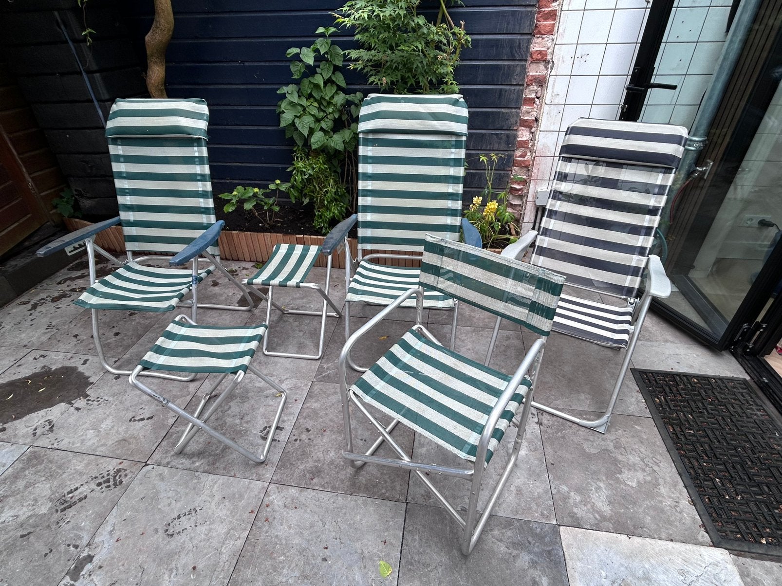 ANWB Keurmerk Tuinstoelen - Goede Staat, Tuin en Terras, Tuinstoelen, Ophalen, Gebruikt, Metaal, Inklapbaar