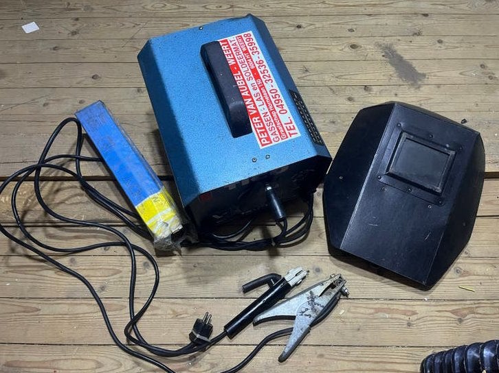 Tico 140H Lasapparaat met laskap en toebehoren, Ophalen of Verzenden, Gebruikt, 150 tot 250 ampère, Elektroden