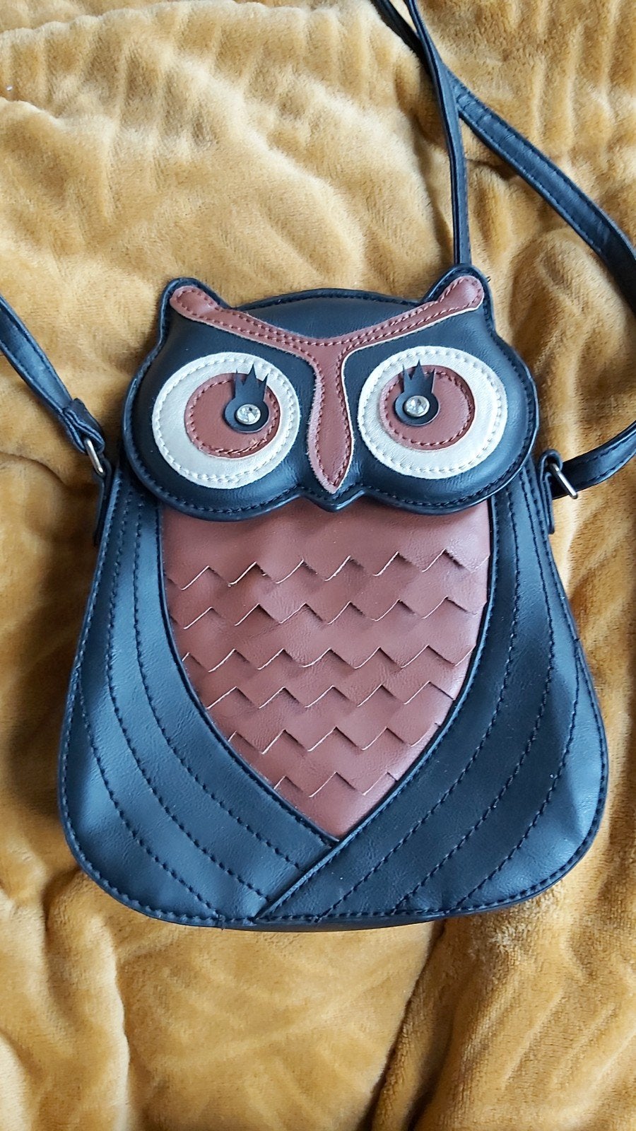 Z.g.a.n tasje in de vorm van een uil, Ophalen of Verzenden, Zo goed als nieuw, Zwart, Schoudertasje