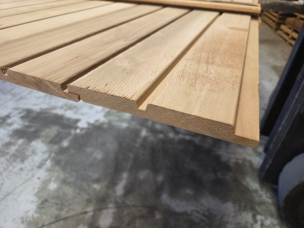 3.88 m2 Red Cedar Dubbel Rhombus profiel - nr: HP222, Ophalen, Nieuw, 250 cm of meer, Planken