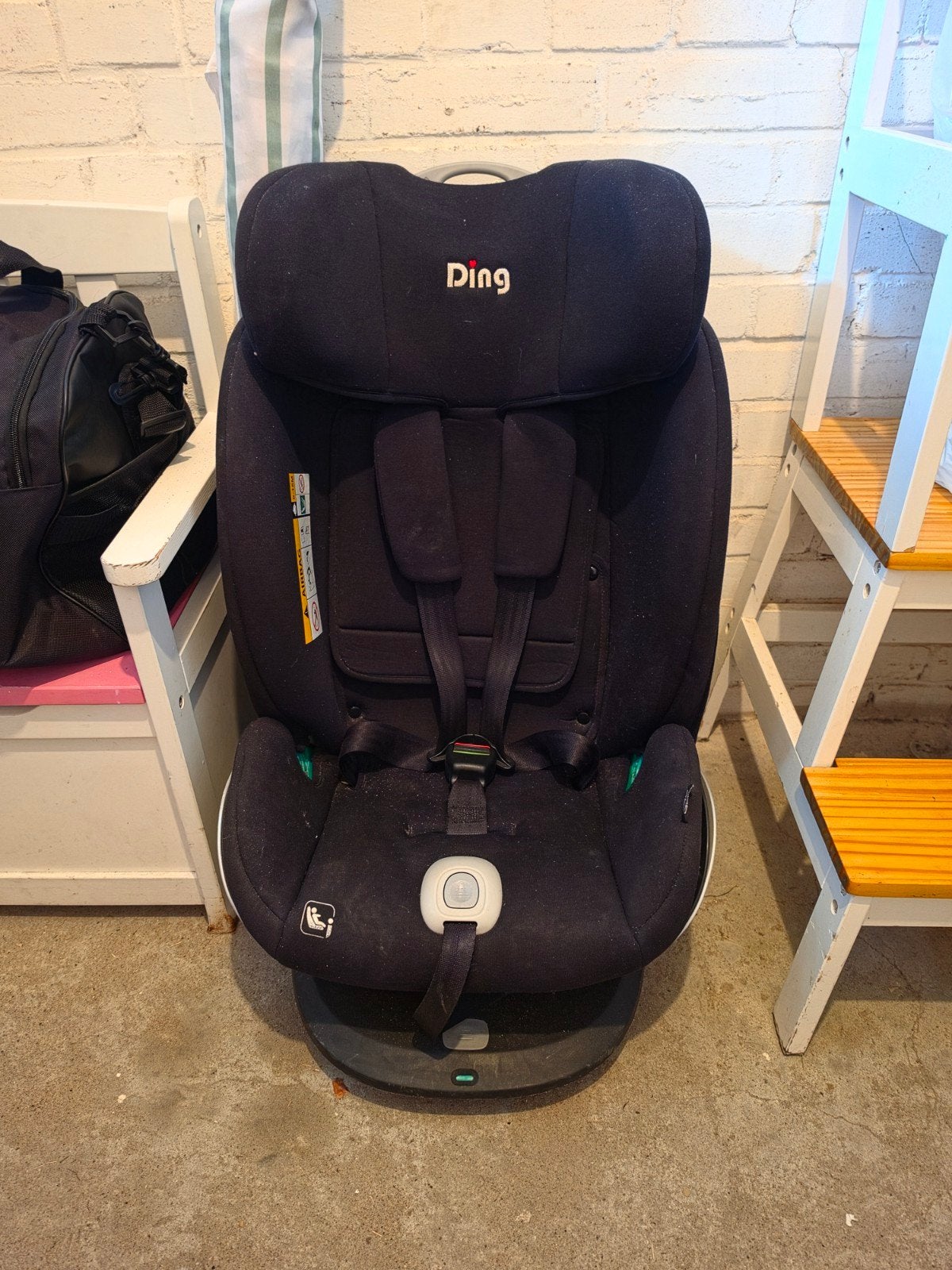 Ding Mace 360 C draaibaar i-Size Autostoel, Verstelbare rugleuning, 0 t/m 18 kg, Zo goed als nieuw, Isofix