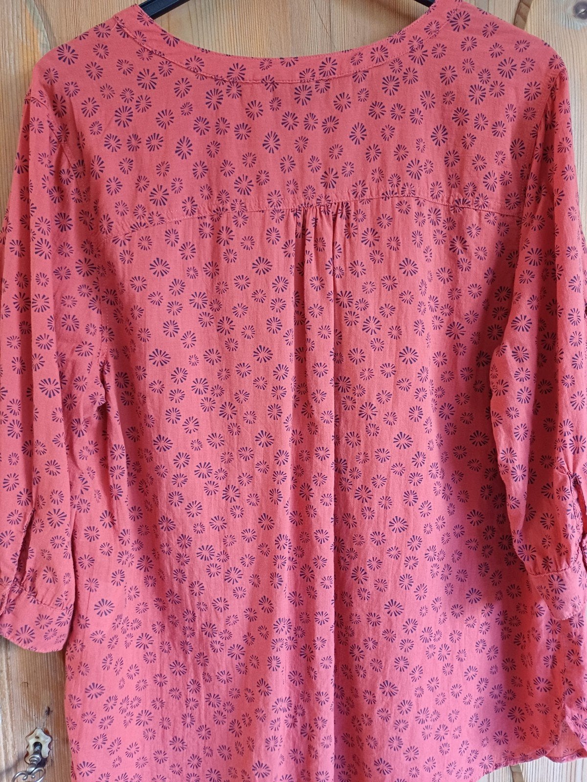 Oranje blouse india katoen maat l xl, Kleding | Dames, Blouses en Tunieken, Ophalen of Verzenden, Zo goed als nieuw, Maat 46/48 (XL) of groter