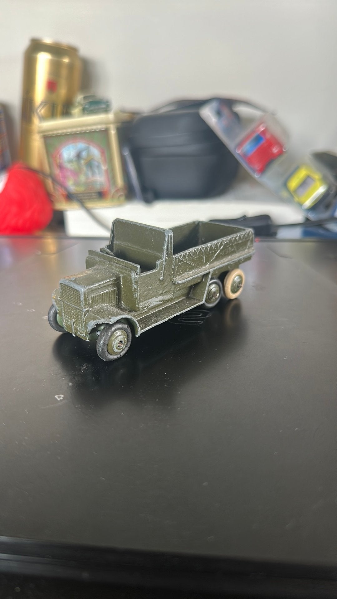 Dinky toys leger vrachtwagen, Ophalen of Verzenden, Gebruikt, Bus of Vrachtwagen, Dinky Toys
