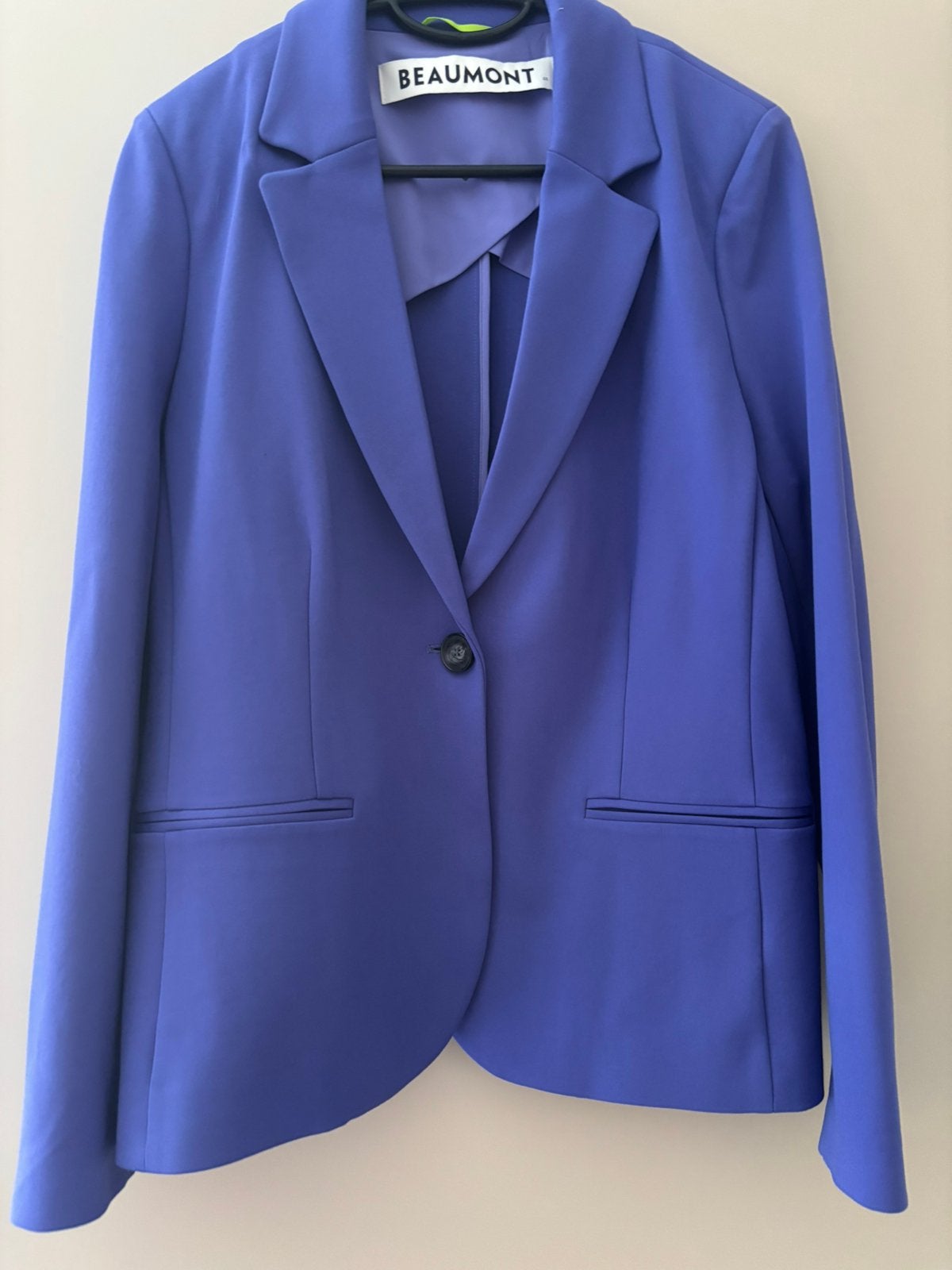 Beaumont blauw colbert jasje mt 44., Ophalen of Verzenden, Zo goed als nieuw, Maat 42/44 (L), Blauw