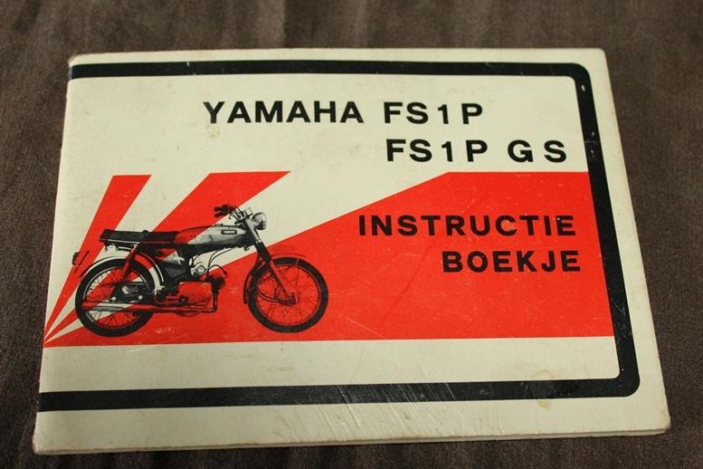 Yamaha FS1-P FS1-P G S bromfiets instructie boekje, Ophalen of Verzenden, Gebruikt