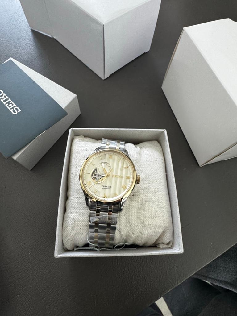 Seiko Presage "Japanese Zen Garden" Horloge - Nieuw in doos, Polshorloge, Ophalen of Verzenden, Zo goed als nieuw, Overige materialen