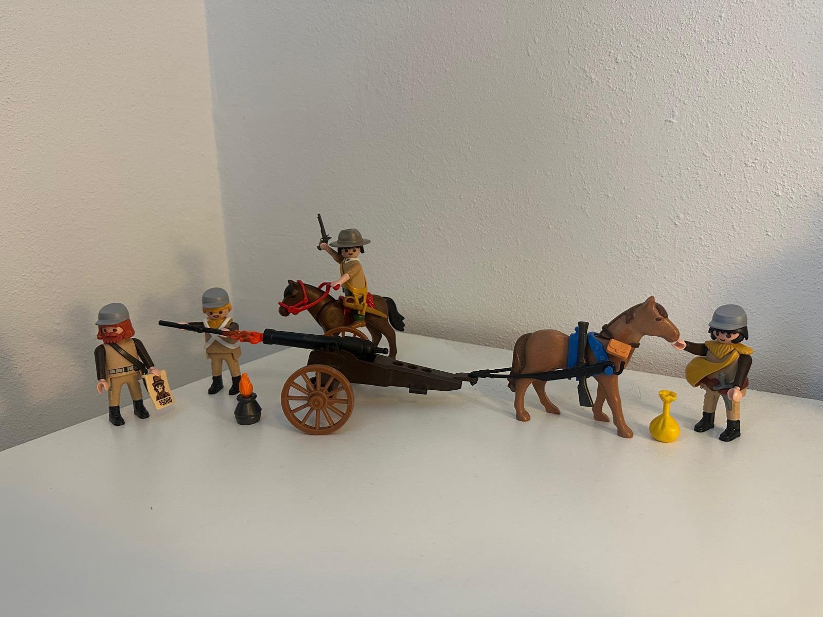 Playmobil custom zuiderlingen met kanon en paard AA, Ophalen of Verzenden, Zo goed als nieuw