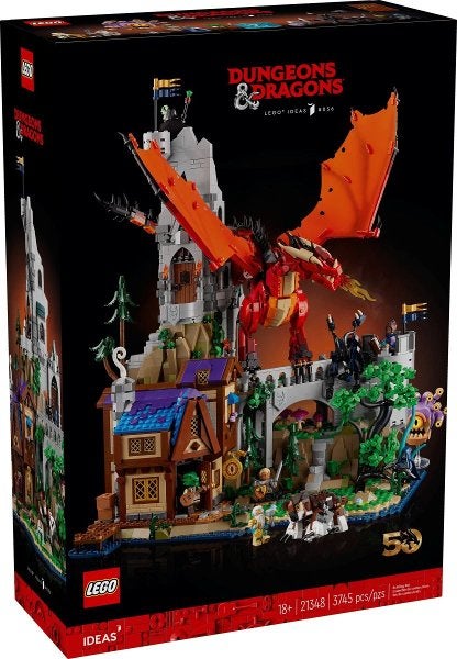 Lego Ideas set 21348 Dungeons & Dragons: Red Dragon's Tale, Lego, Nieuw, Ophalen of Verzenden, Ideas