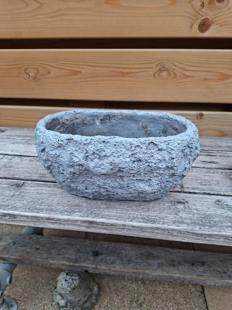 Robuuste aardewerk boot bloempot, Steen, Minder dan 30 cm, Ophalen of Verzenden, Binnen