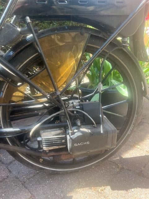 fiets met hulpmotor, Ophalen, Terugtraprem, Saxonet, Jaren '20 of ouder