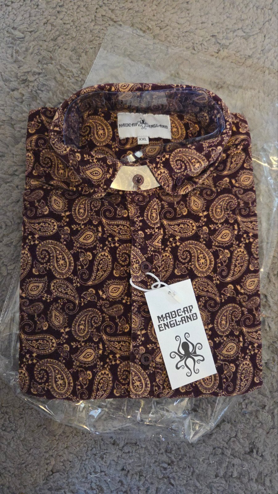 Madcap England Paisley overhemd XXL, Kleding | Heren, Meerkleurig, Madcap England, Nieuw, Ophalen of Verzenden