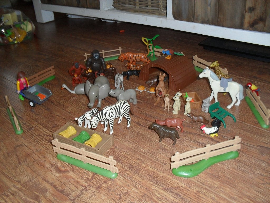 Playmobil dierentuin setje no 5, Ophalen of Verzenden, Zo goed als nieuw