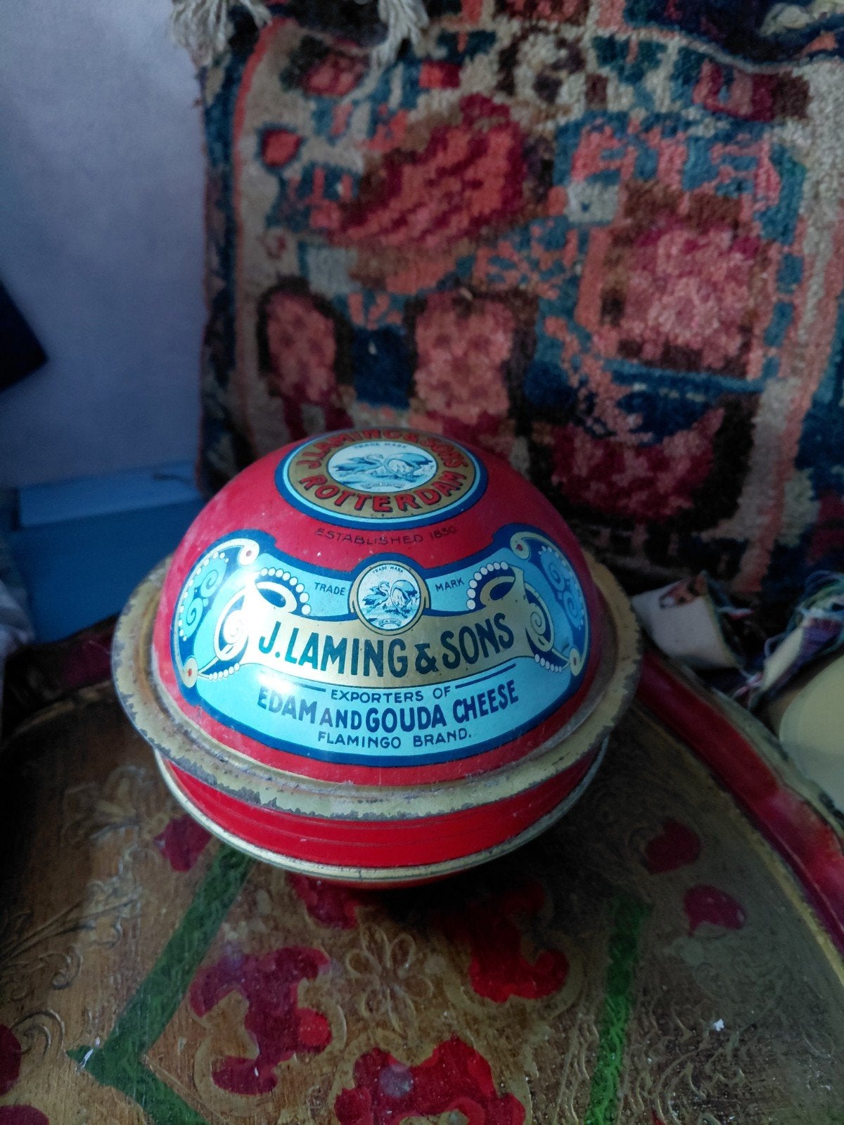 Reclame kaasblik J. Laming & Sons, Ophalen of Verzenden
