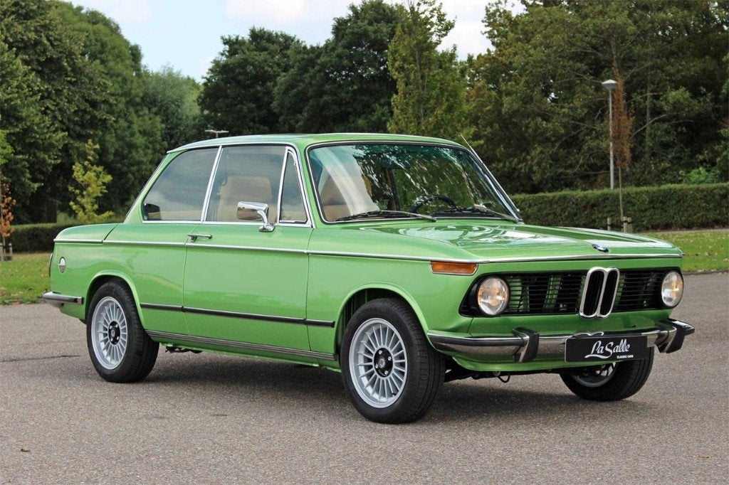 1974 BMW 2002 Tii, Taiga Groen  Concours, Voll gerestaureerd, Auto's, Oldtimers, Achterwielaandrijving, Beige, Leder, Bedrijf