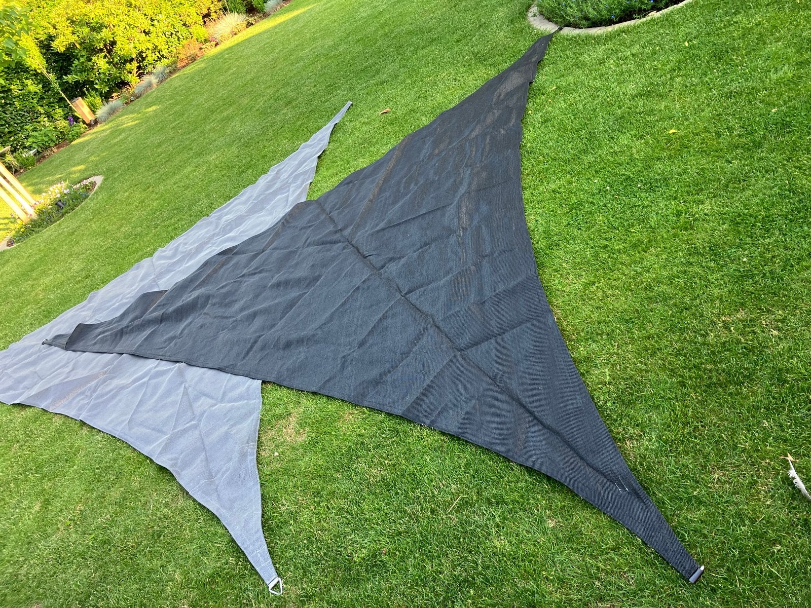 Nesling Coolfit Schaduwdoek Driehoek 5x5x5 meter, Ophalen of Verzenden, Zo goed als nieuw