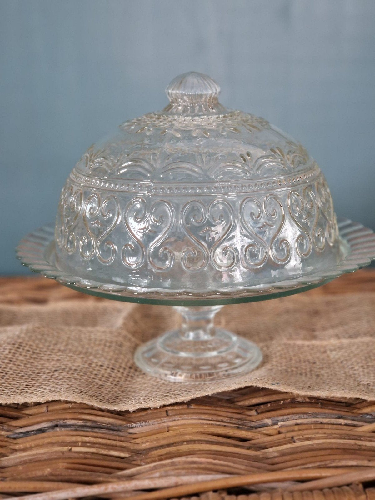 Taartplateau met stolp, Ophalen, Glas of Glazen, Overige stijlen, Glas