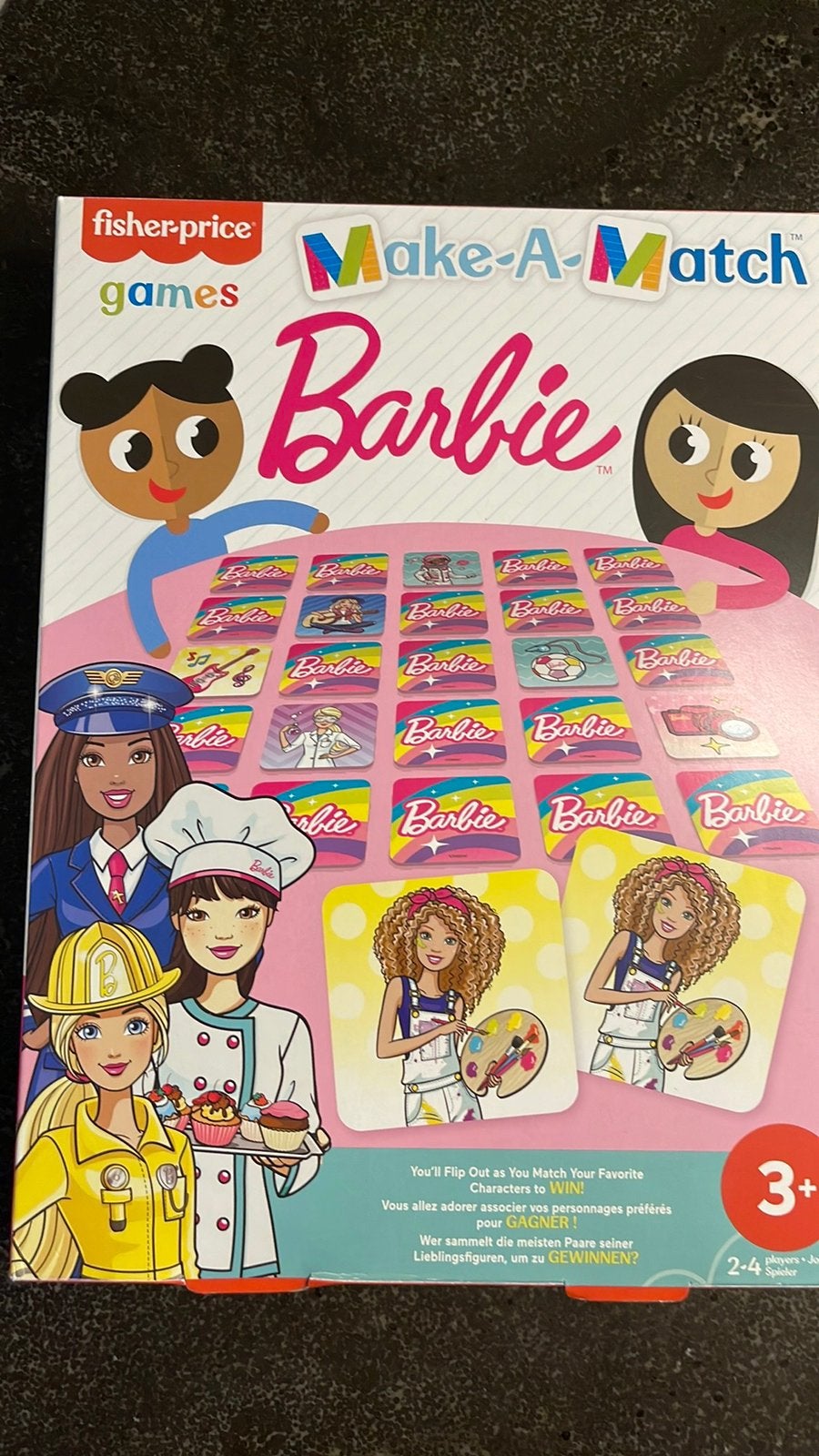 Memory spel BARBIE FISCHER PRICE nieuw!, Ophalen, Zo goed als nieuw