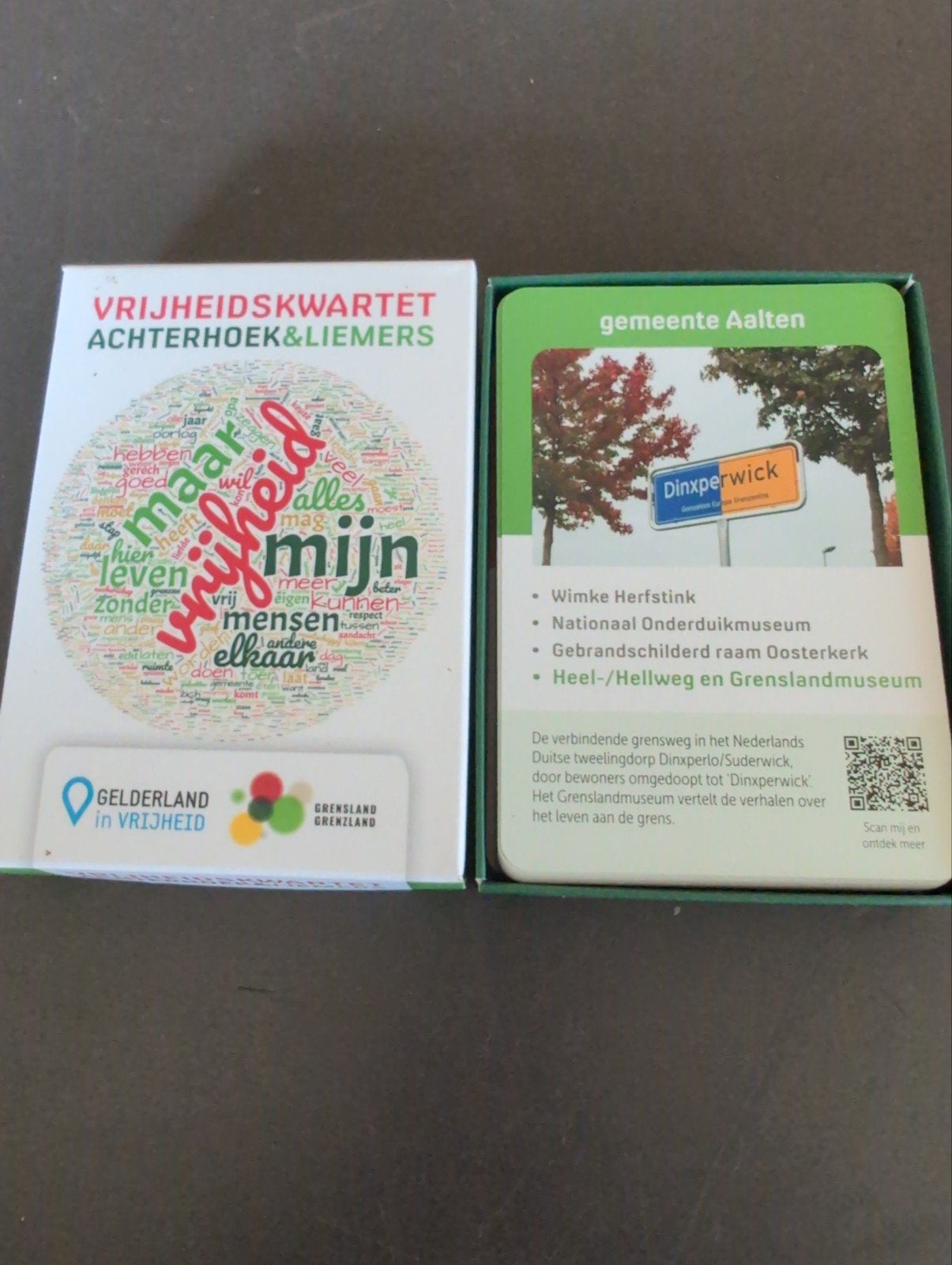 Vrijheids kwartet Achterhoek en Liemers, Verzamelen, Speelkaarten, Jokers en Kwartetten, Ophalen of Verzenden, Zo goed als nieuw