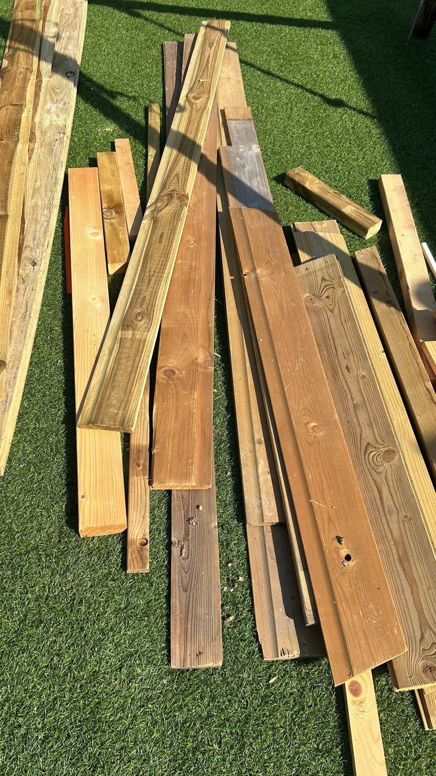 Diverse soorten hout, waaronder lange rabat planken, Gebruikt, 25 tot 50 mm, Plank, 300 cm of meer