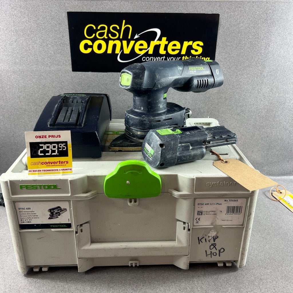 Festool DTSC 400 schuurmachine op accu | koffer | 409081, Doe-het-zelf en Verbouw, Gereedschap | Schuurmachines, Ophalen of Verzenden