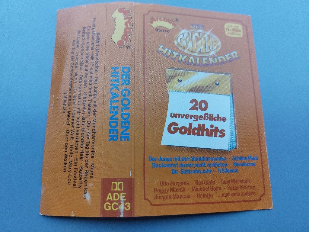 DER GOLDENE HITKALENDER (MC), Ophalen of Verzenden, Zo goed als nieuw, Origineel, 1 bandje