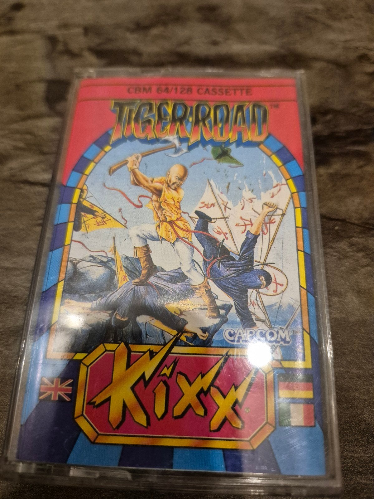 Tiger Road CBM 64/128 Cassette - Klassieke Actiegame, Avontuur en Actie, Gebruikt, 1 speler, Ophalen of Verzenden