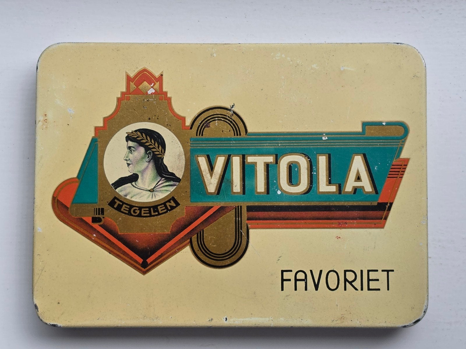 Vitola Favoriet sigaren blik Tegelen, Ophalen of Verzenden, Gebruikt, Overige