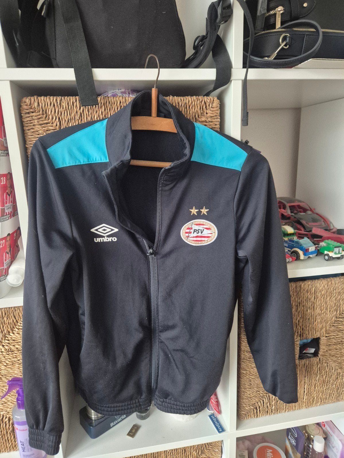 PSV Umbro Trainingsjack Zwart - Maat 134cm (SB/YS), Ophalen, Zwart, Overige maten, Zo goed als nieuw