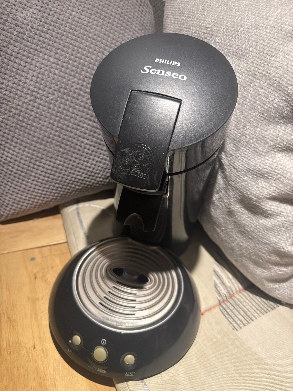 Philips Senseo koffiezetapparaat - Donkergrijs, Koffiepads en cups, Gebruikt, Koffiemachine, Ophalen of Verzenden