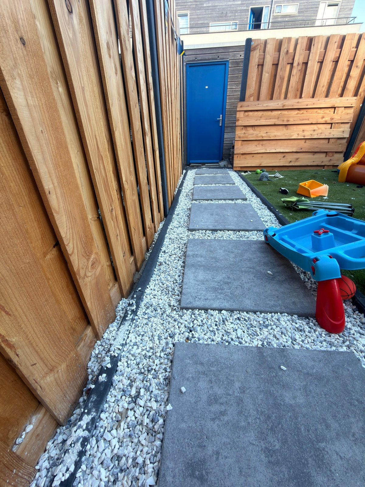 Grind Polar Blue Split 8-16mm - 1250kg geschat van de 1600kg, Tuin en Terras, Grind, Keien en Split, Ophalen, Nieuw, Blauw, Split