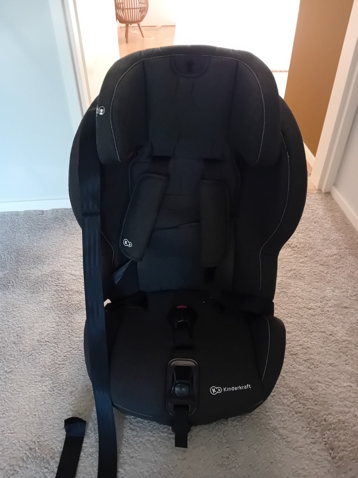 Kinderkraft Safety-Fix Autostoel Zwart 9-36 kg, Kinderen en Baby's, Autostoeltjes, Overige merken, Isofix, Verstelbare rugleuning