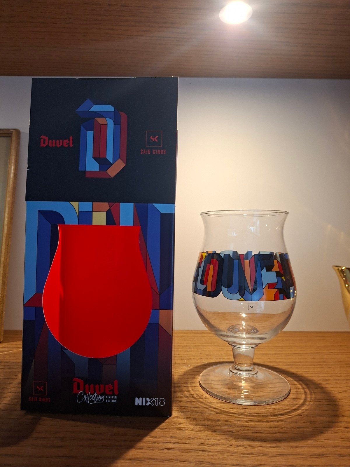 Duvel bierglas Said Kinos Limited Edition Collectors glas, Ophalen of Verzenden, Nieuw